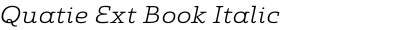 Quatie Ext Book Italic